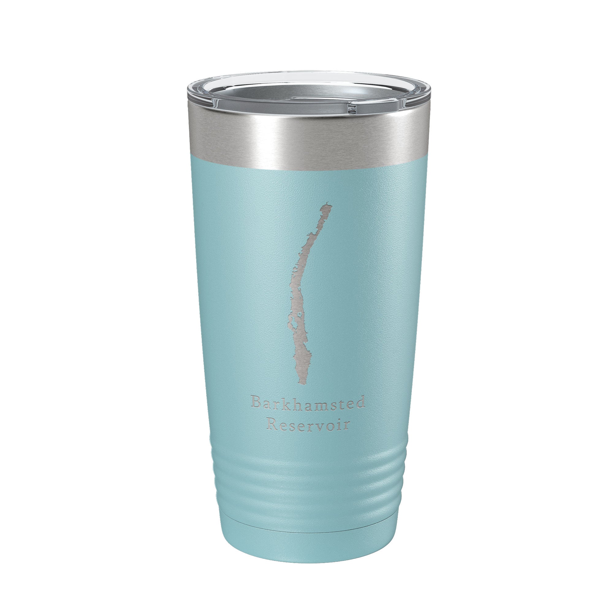 Barkhamsted Reservoir Tumbler Lake Map Travel Mug Insulated Laser Engraved Coffee Cup Connecticut 20 oz
